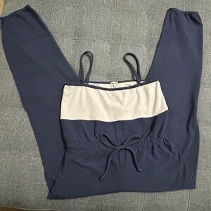 Sansha Blue Jumpsuit coverup